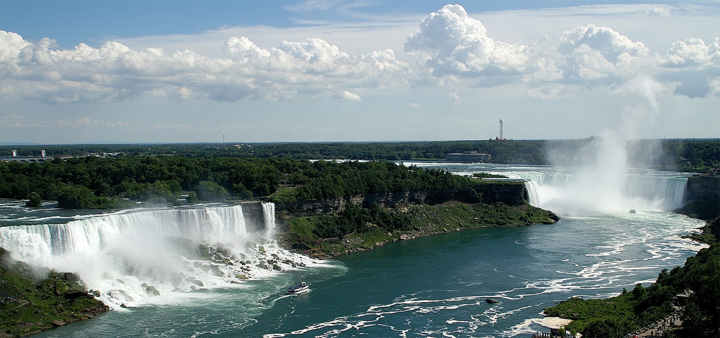 Niagara Falls as seen from the Sheraton Fallsview Hotel