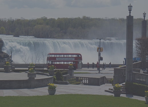 View of Niagara Falls from Oakes Garden Theatre